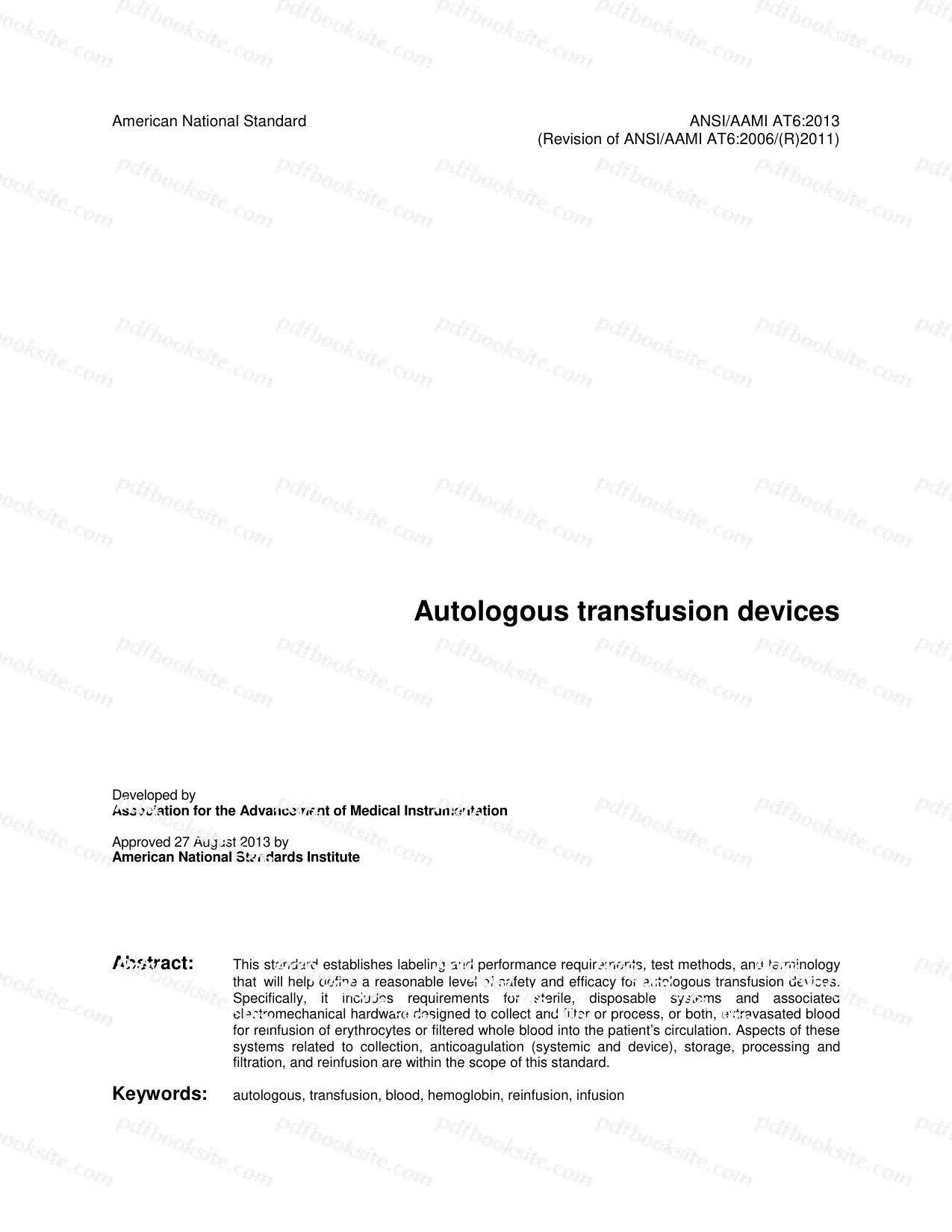 ANSI/AAMI AT6:2013 - Autologous Transfusion Devices - Image 3
