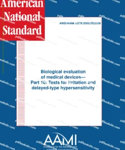 ANSI/AAMI BE78-2002/(R)2008 - Biological Evaluation of Medical Devices - Part 10